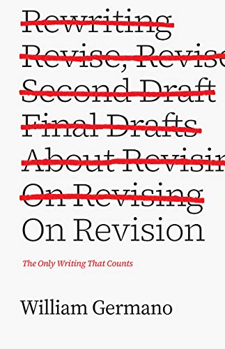 Book cover with red text overlays and author William Germano’s name.