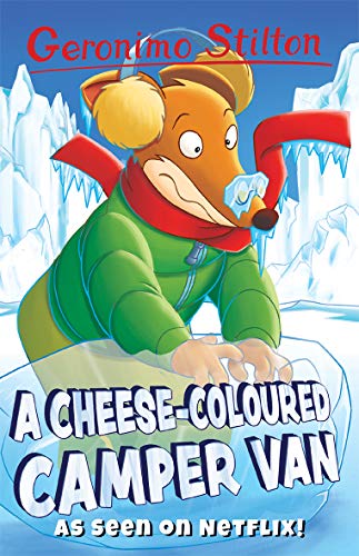 Geronimo Stilton book cover featuring a mouse and icy landscape.