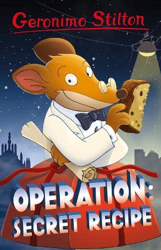 Book cover featuring cartoon mouse Geronimo Stilton with a slice of cake.