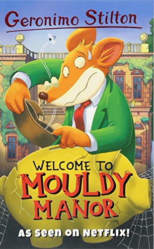 Geronimo Stilton book cover featuring a mouse and spooky manor house.