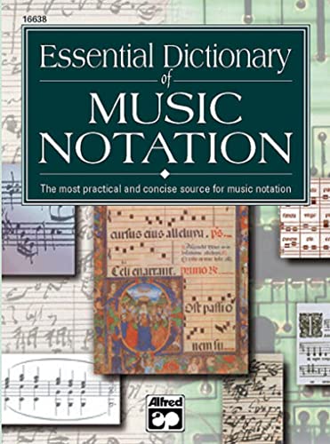 Cover of “Essential Dictionary of Music Notation,” a small reference book.