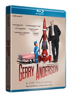 DVD cover for “Gerry Anderson: A Life Uncharted” featuring Anderson and puppets.
