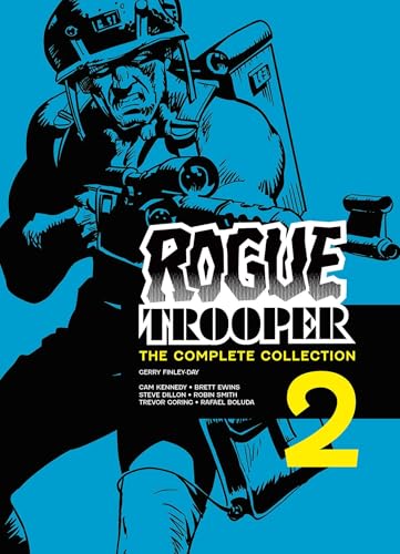 Comic book cover featuring a blue-toned illustration of a soldier holding a rifle.