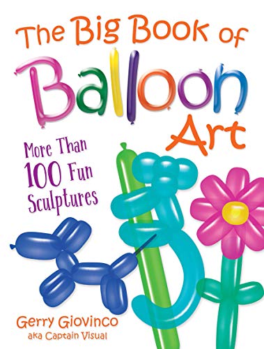 Book cover with colorful balloon animal sculptures and title text.
