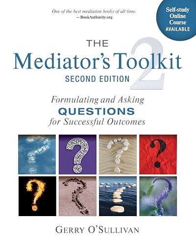 Book cover: "The Mediator's Toolkit, Second Edition" with question mark imagery.