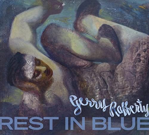 Album cover for Gerry Rafferty’s “Rest In Blue” featuring abstract figures.