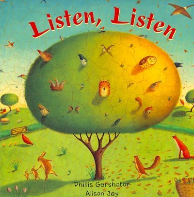 Book cover featuring a large tree filled with animals and birds in a landscape.