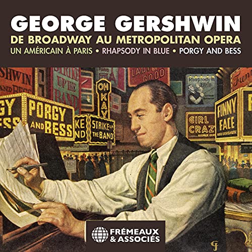 CD cover for George Gershwin featuring a portrait of the composer.