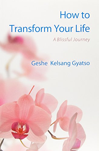 Book cover with pink orchids and blue title: “How to Transform Your Life”.