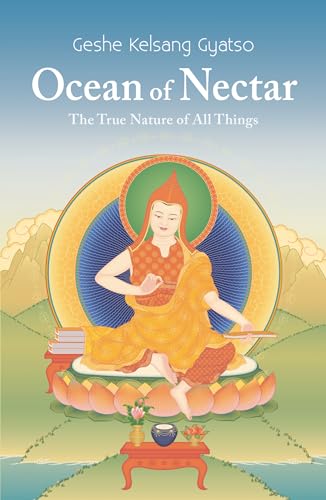 Book cover with a golden illustration of a seated Buddhist figure.