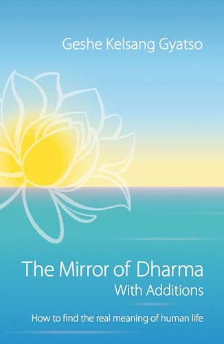 Book cover with a white lotus flower against a blue gradient background.