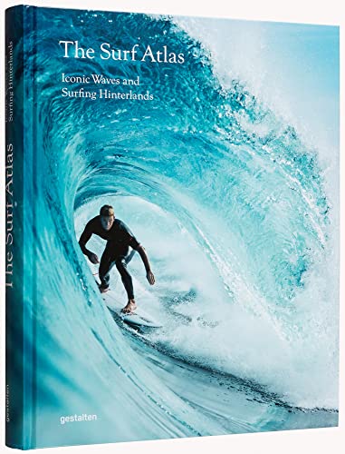 Book cover featuring a surfer inside a large, barreling blue wave.