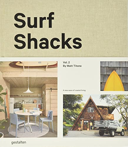 Book cover featuring coastal homes, surfboards, and architectural details.