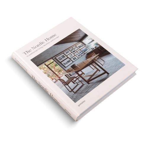 Book cover, “The Nordic Home,” featuring a Scandinavian-style dining room interior.