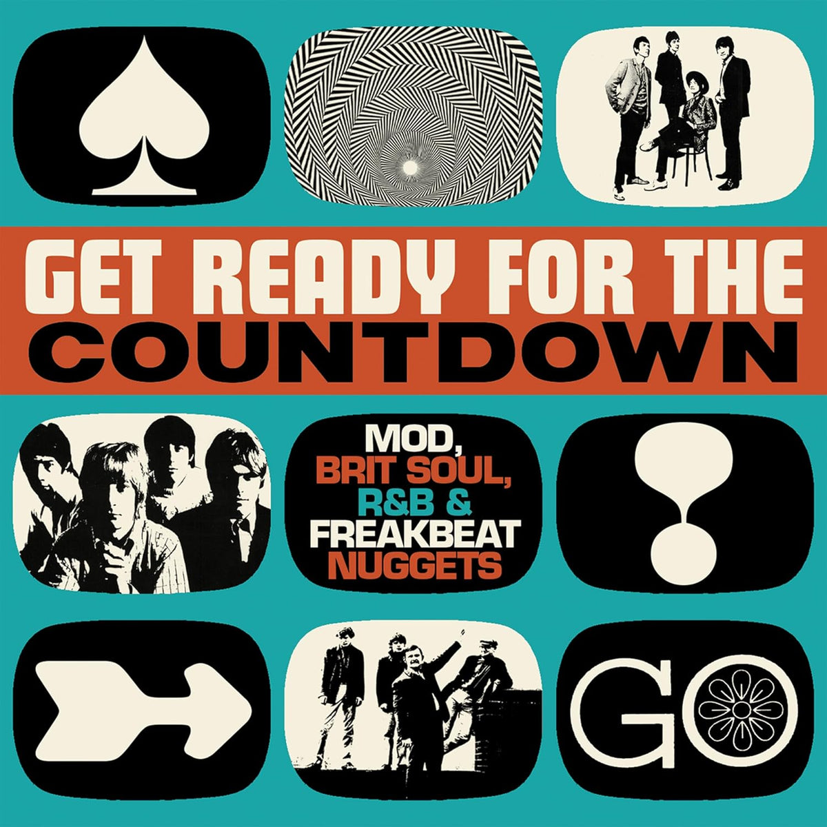 Album cover: "Get Ready For The Countdown" with 1960s imagery.