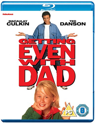 Blu-ray cover for Getting Even With Dad featuring Ted Danson and Macaulay Culkin.