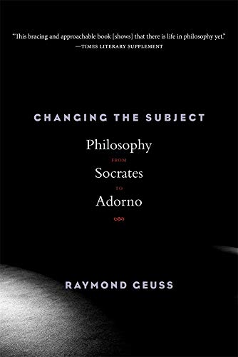 Black book cover with white text: "Changing the Subject" and author's name.
