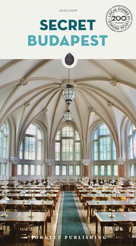 Book cover: "Secret Budapest" with an ornate interior hall image.