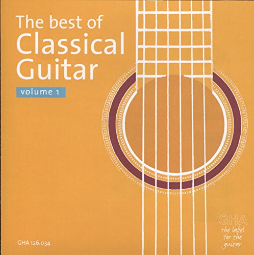 CD cover for “The Best of Classical Guitar, Volume 1” with guitar image.