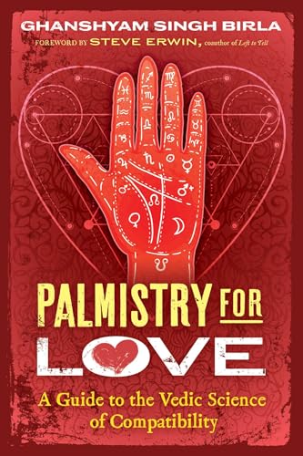 Book cover featuring a red palm with astrological symbols and title text.