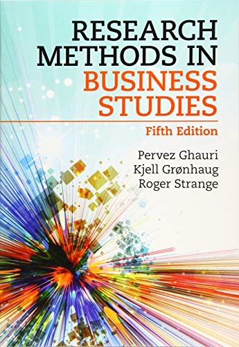 Book cover: "Research Methods in Business Studies," fifth edition.