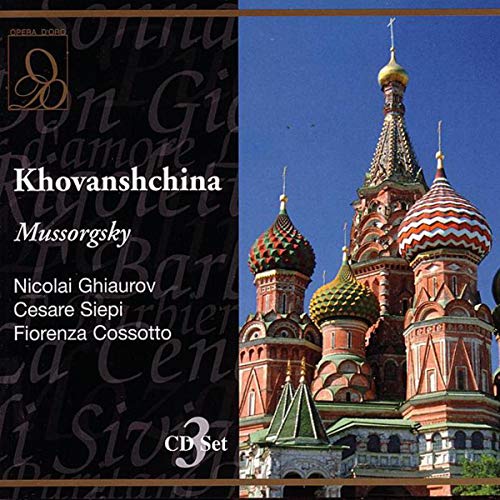 CD cover for “Khovanshchina” opera, featuring St. Basil’s Cathedral.