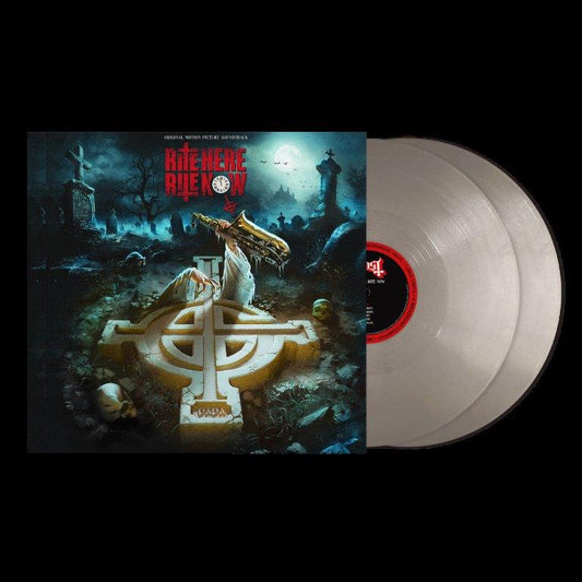 Ghost’s “Rite Here Rite Now” vinyl record with graveyard cover art.