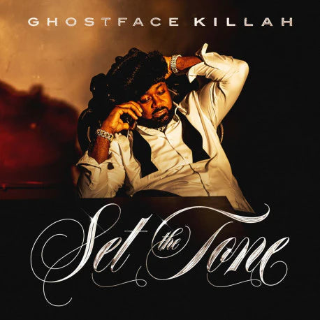 Ghostface Killah album cover, “Set The Tone,” featuring the artist in repose.
