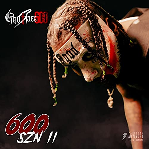 Album cover for Ghostface600’s “600 SZN 2” featuring a masked artist.