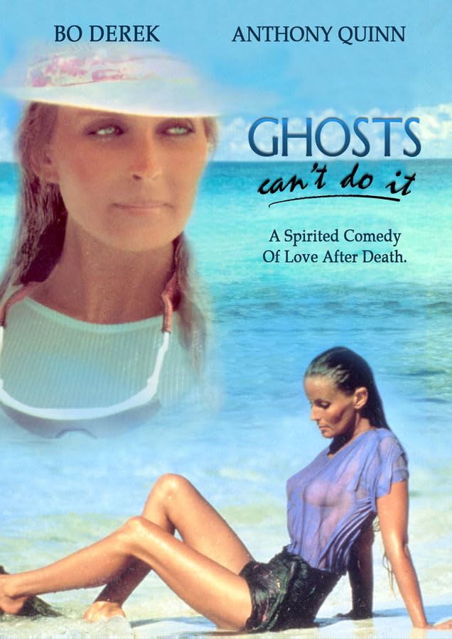 DVD cover featuring Bo Derek on a beach with a ghostly overlay of her face.