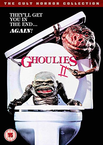 Ghoulies 2 DVD cover: two monstrous creatures emerging from a toilet.