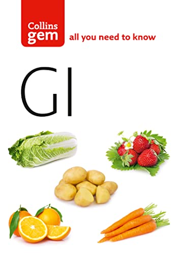 Book cover featuring “GI” title, vegetables, fruits, and potatoes.