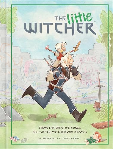 Book cover: a young boy rides on a larger man’s shoulders, swords visible.