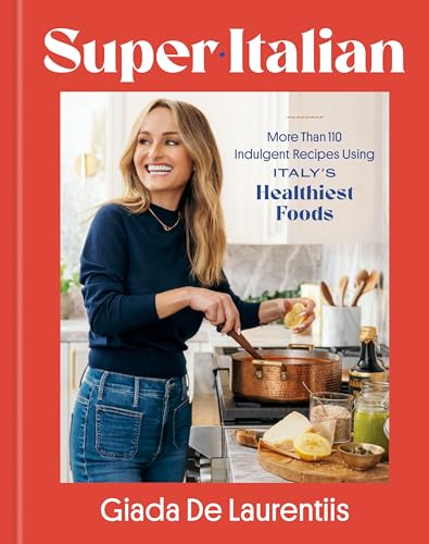 Cookbook cover featuring Giada De Laurentiis in a kitchen setting.