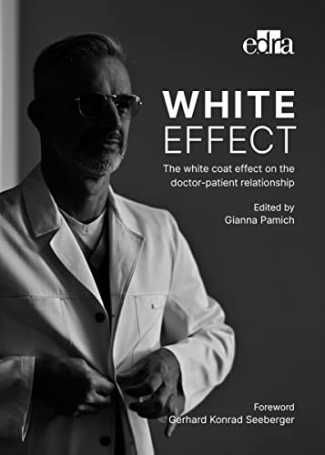 Book cover: "White Effect" with a doctor in a white coat.