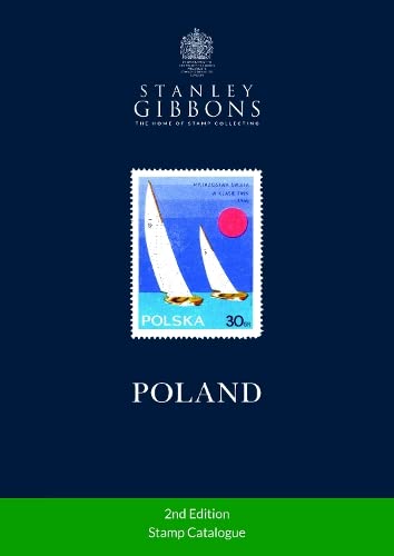 Dark blue cover with sailboats, “Poland” text, and “Stamp Catalogue” label.