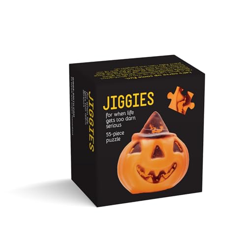 Black puzzle box featuring an orange jack-o'-lantern illustration.