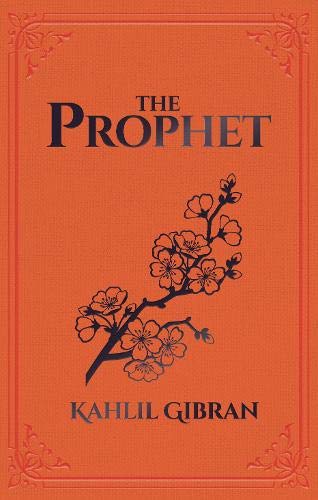 Orange book cover with a black cherry blossom branch, title, and author name.