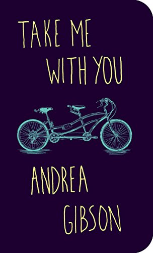 Book cover with a purple background, a teal tandem bicycle illustration, and yellow text.