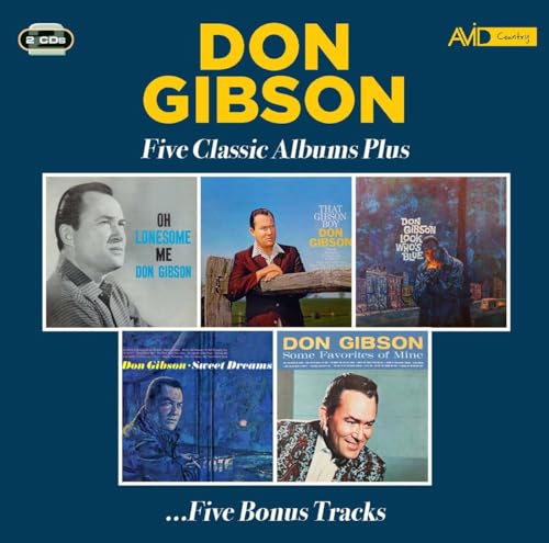 CD compilation of Don Gibson's music with five classic albums and bonus tracks.