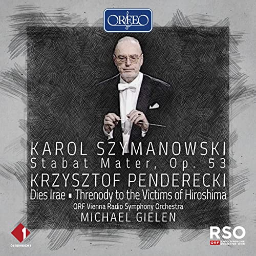 CD cover featuring conductor Michael Gielen with composers’ names.