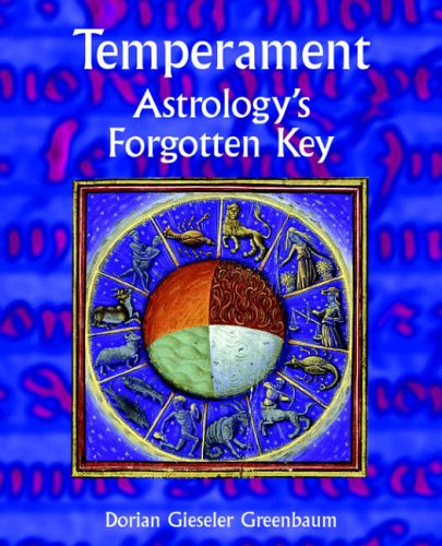 Book cover with zodiac wheel illustration and title "Temperament.