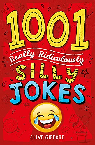 Red book cover with large yellow numbers "1001" and a laughing emoji.