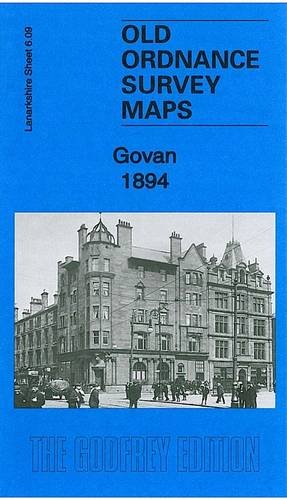 Cover of 1894 Govan Ordnance Survey map with historic building image.