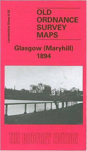 1894 map cover of Maryhill, Glasgow, with a bridge and buildings.