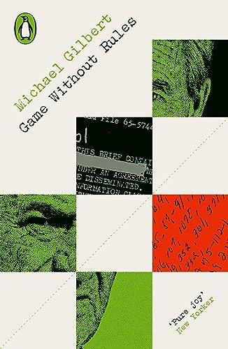 Book cover: "Game Without Rules" with fragmented, geometric green and red design.