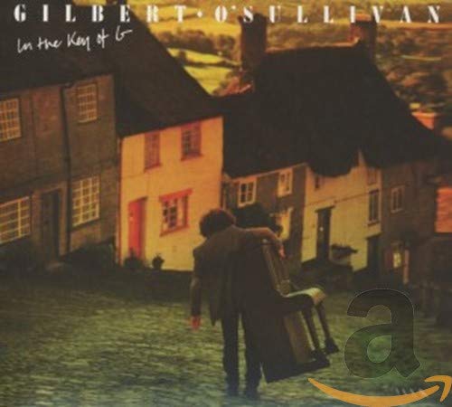 Gilbert O'Sullivan album cover: a thatched-roof house and two figures.