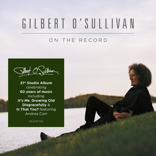 CD cover for Gilbert O’Sullivan’s “On The Record” album, with artist portrait.
