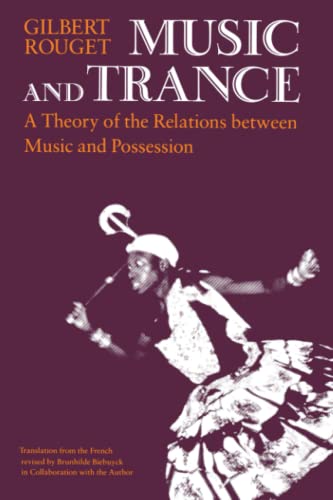 Book cover: “Music and Trance” with illustration of a possessed figure.