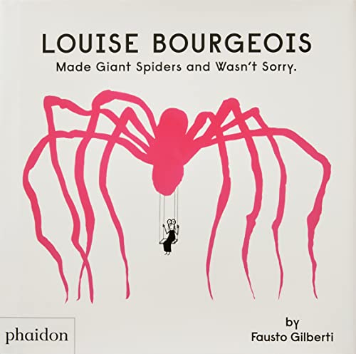 Book cover featuring a large pink spider and a small figure on a swing.